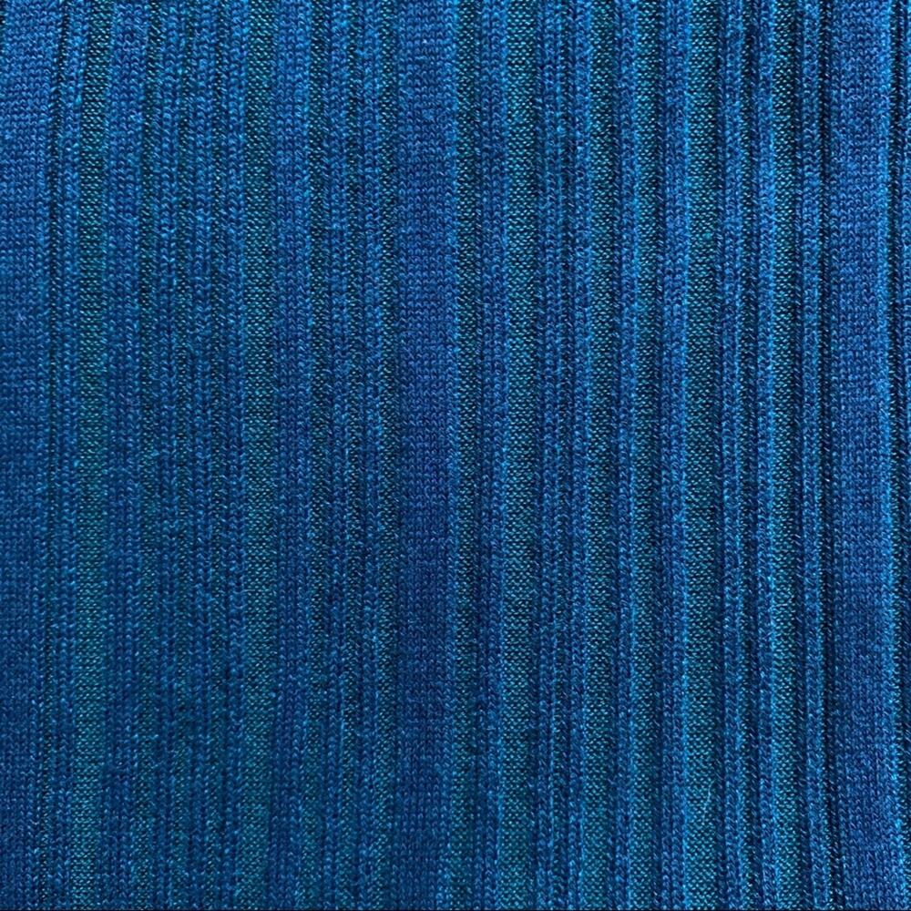 NEW Naadam Silk Cashmere Ribbed Knit Dress (Sz XS) Sleeveless Midi Maxi Blue - Picture 9 of 14